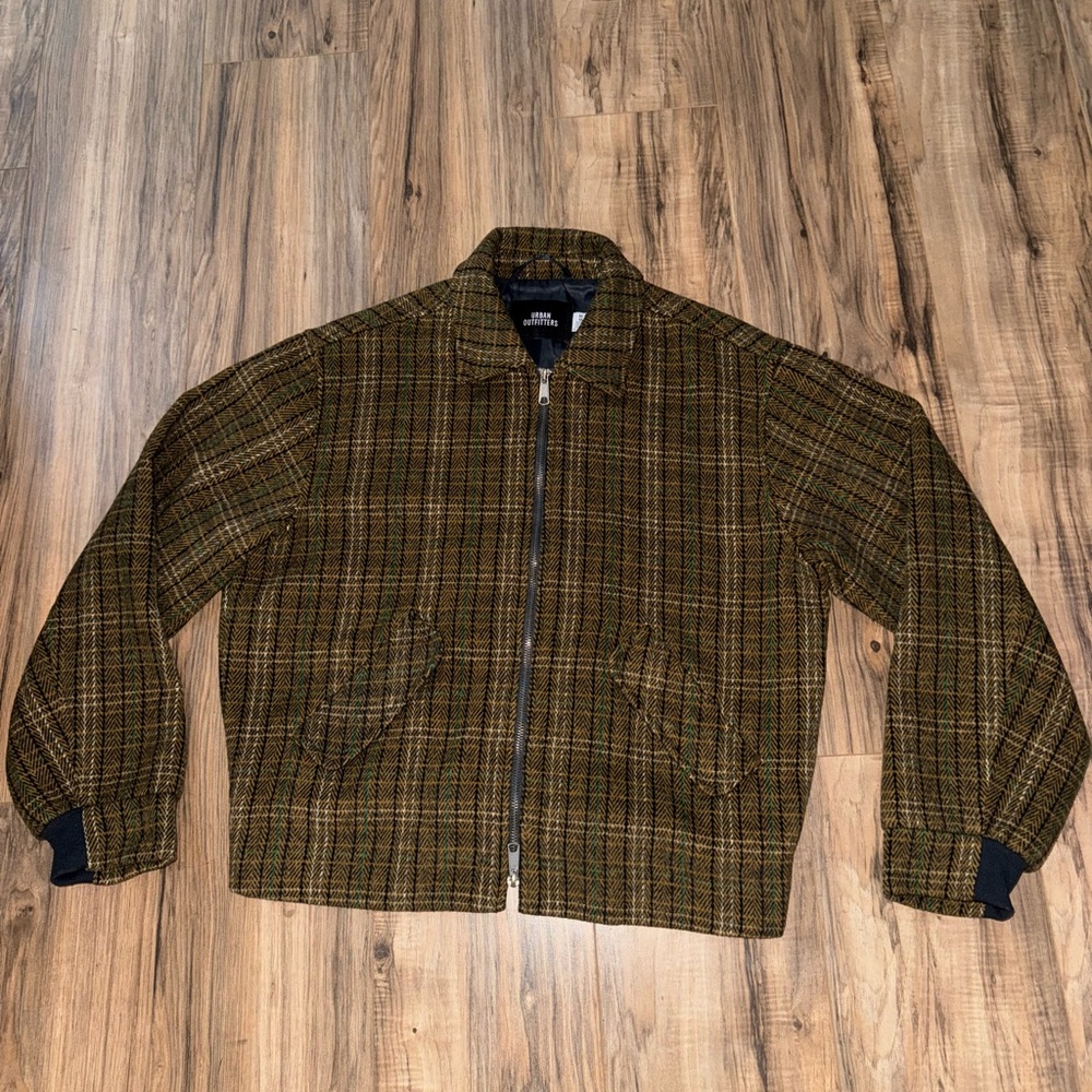 Urban Outfitters Brown Plaid Jacket